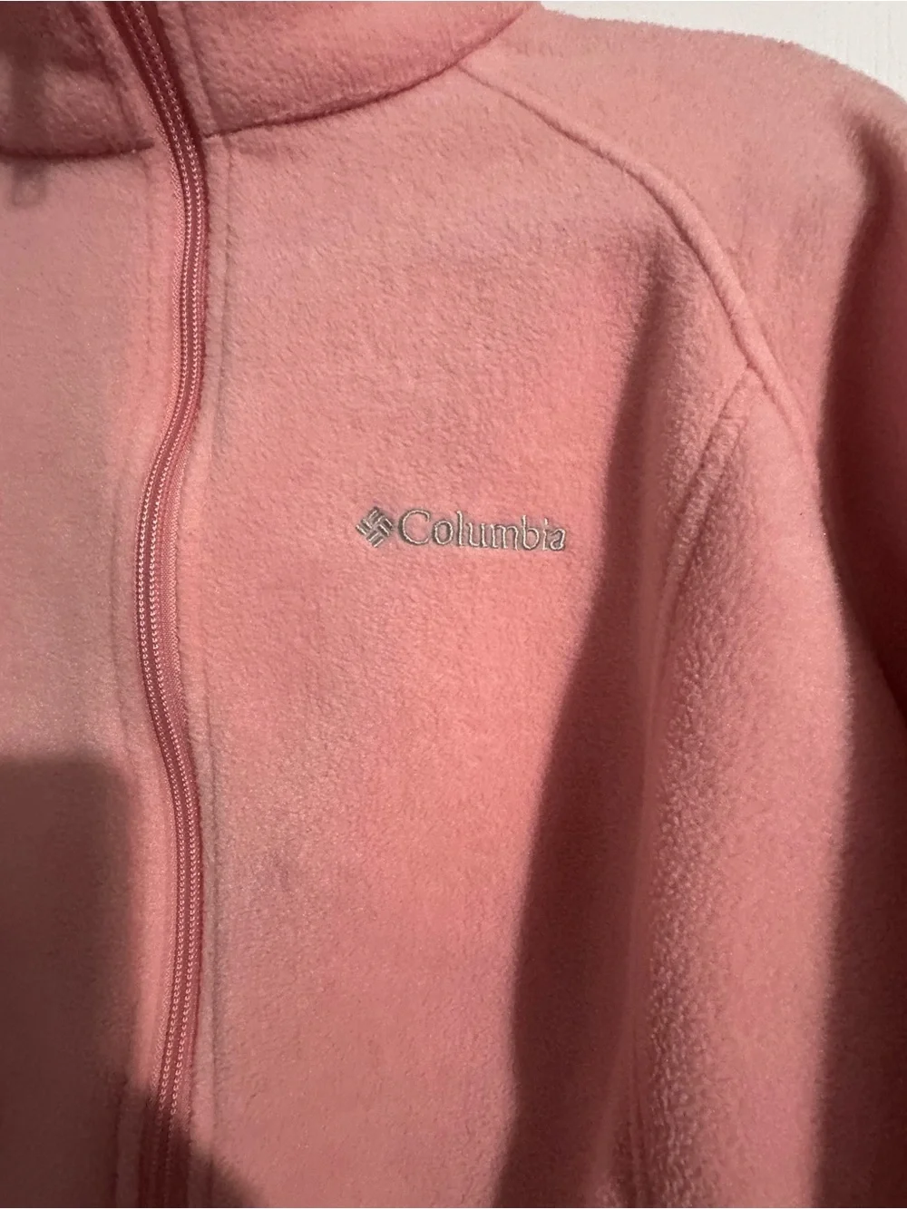 Columbia Pink Full-Zip Girls' Fleece Jacket